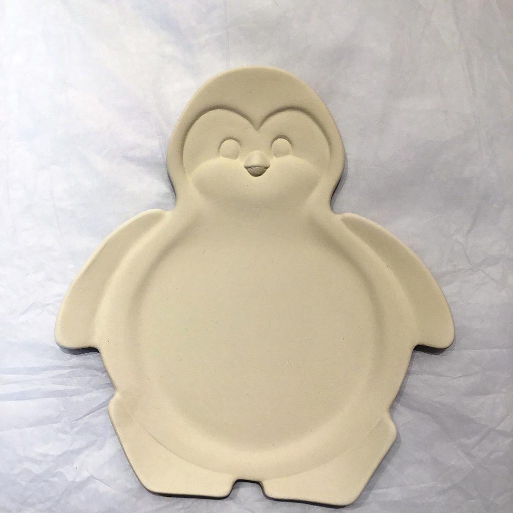 Penguin Plate Ceramic Pottery Painting Haywards Heath Fun Pots