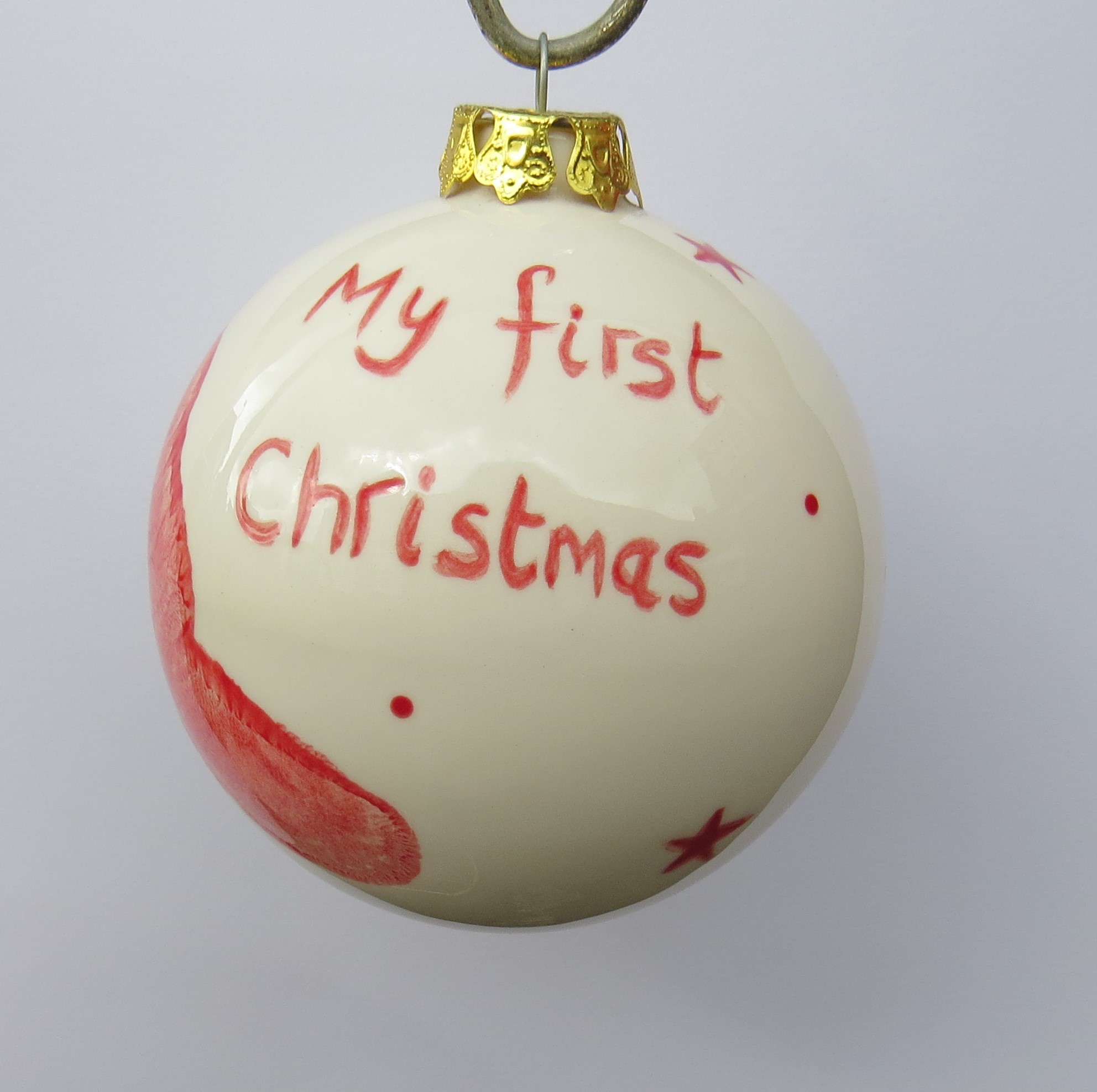 Baby Print Bauble Kit Ceramic Pottery Painting Haywards Heath