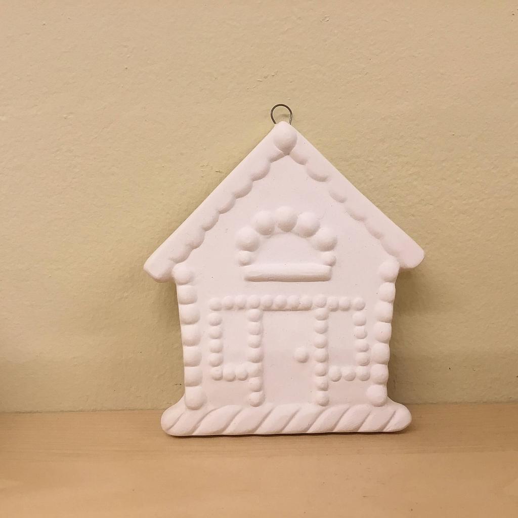 Gingerbread House Hanging Shape (8.5 x 8.2cm)