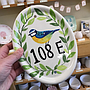 Large Oval plaque with holes 22cm